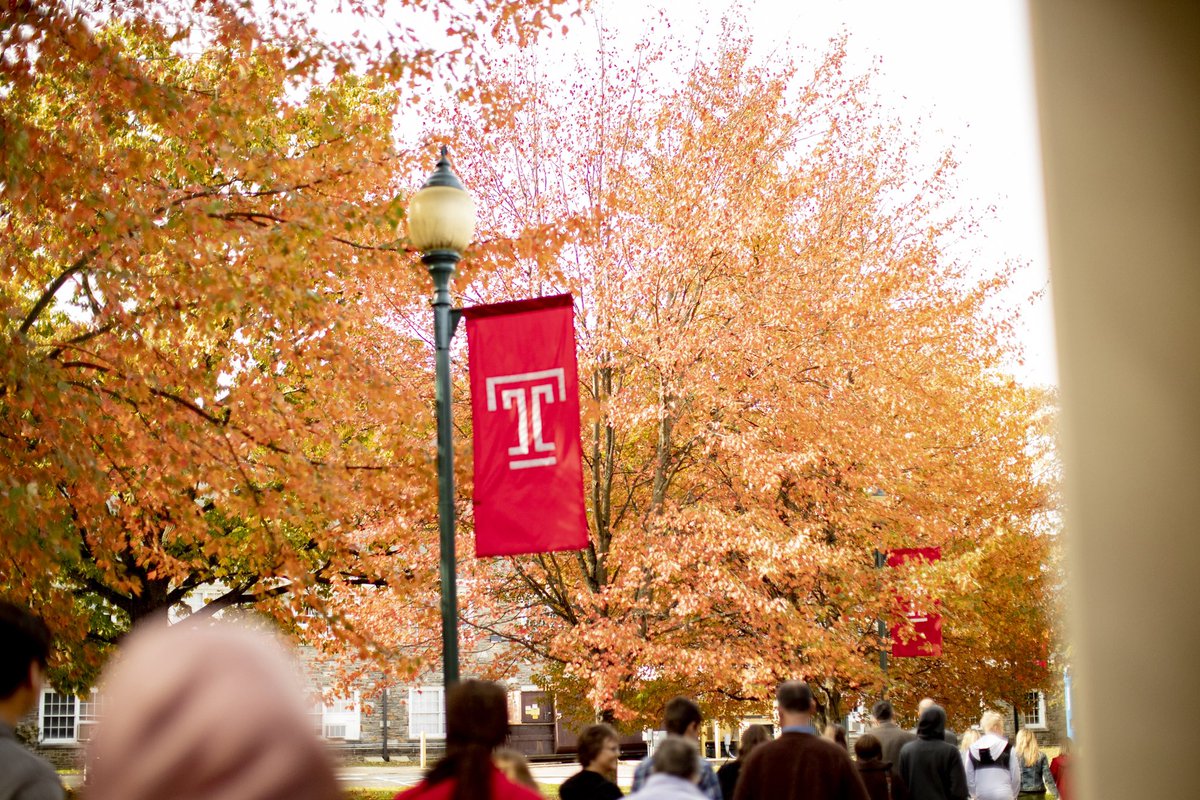 TempleUniv's tweet image. Good morning and happy Monday, Owls! 🍁