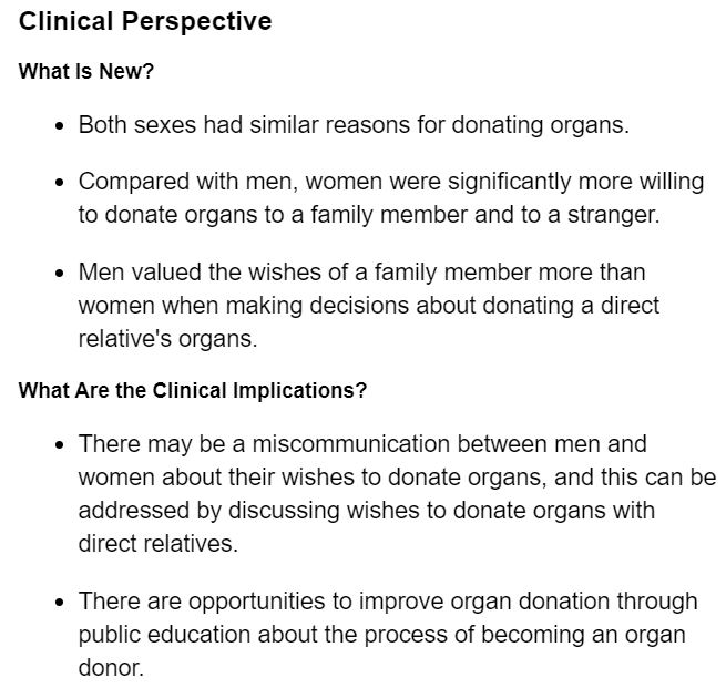 Sex disparities in deceased organ donation have lasted over 20 years. Learn why and possible ways to fix it. ow.ly/MGXj50GiazV <a href="/yee_erika/">Erika Yee</a> <a href="/KBreathettMD/">Khadijah Breathett, MD, MS, FACC, FAHA, FHFSA</a> <a href="/UAZHeart/">UArizona Sarver Heart Center</a> #AHAJournals