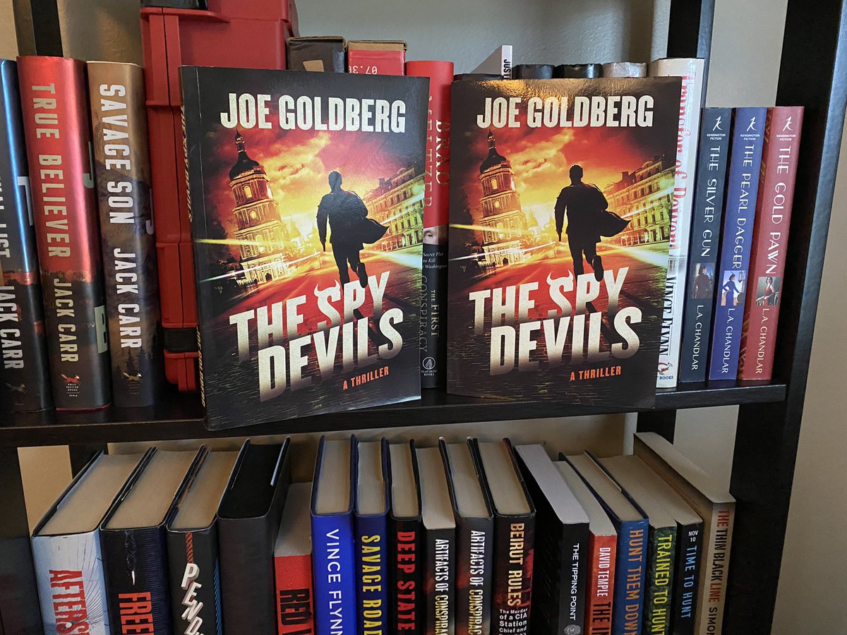 EPBAuthor's tweet photo. Iβve got a problem. While unboxing books this weekend I found two copies of #TheSpyDevils by @JoeGoldbergBook . One is personalized the other unsigned. So Iβm giving away the extra copy to a lucky winner who likes this post, retweets it, & follows Joe on @Twitter #Giveaway #free https://t.co/57QrBsg1OY