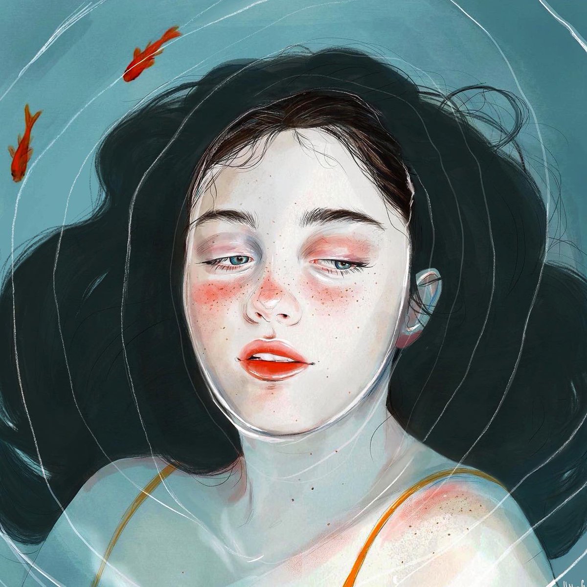 Habibagreen's tweet photo. SOLD!!! Thank you @Keepcase for believing in my art and for giving me the opportunity to be surrounded by incredible artists in your beautiful collection 💐💜 I’m immensely happy that “I drown.” Is with you❤️‍🔥 https://t.co/mwQxRI7Cjn