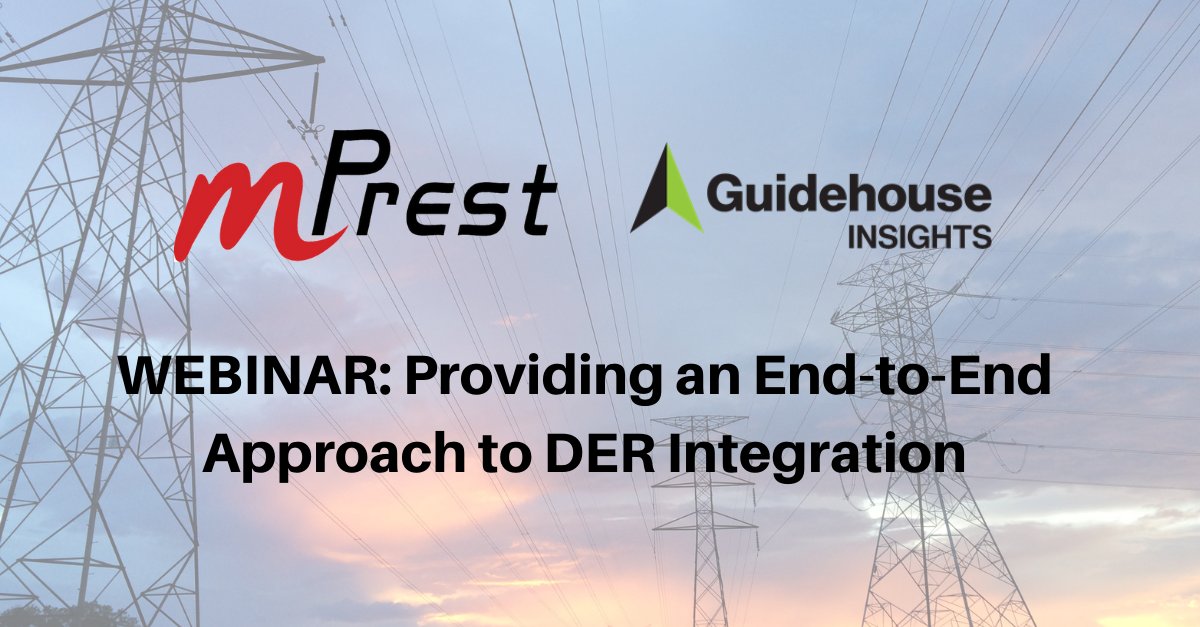 mPrestTech's tweet photo. This year's @WeAreGHInsights webinar on Providing an End-to-End Approach to DER Integration is set to take place tomorrow, October 5th! Interested in attending? Click the link below: https://t.co/pMEYO778vK #register #webinar #utiities https://t.co/NaUXmdX6HA