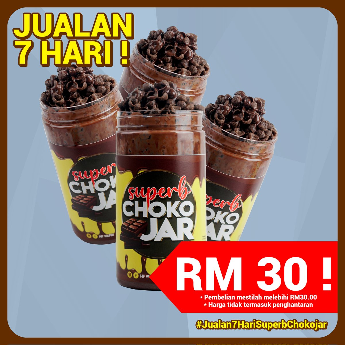 Helmi_Subahan's tweet photo. FREE CHOKOJAR KINI KEMBALI !

Haa, apa lagi tu? Masuk je tarikh 5 Oktober, jom cepat-cepat order.

Jualan 7 Hari je tu.

Jangan ada yang melepas.

Jom like page kami HF Wafri &amp; Superb Chokojar by HF Wafri https://t.co/u6pbrDp499