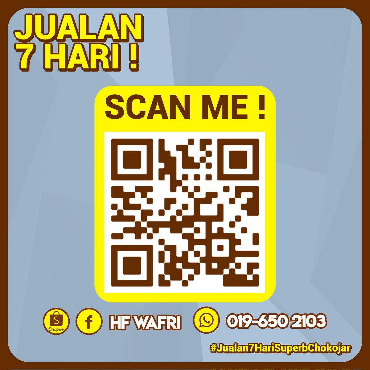 Helmi_Subahan's tweet photo. FREE CHOKOJAR KINI KEMBALI !

Haa, apa lagi tu? Masuk je tarikh 5 Oktober, jom cepat-cepat order.

Jualan 7 Hari je tu.

Jangan ada yang melepas.

Jom like page kami HF Wafri &amp; Superb Chokojar by HF Wafri https://t.co/u6pbrDp499