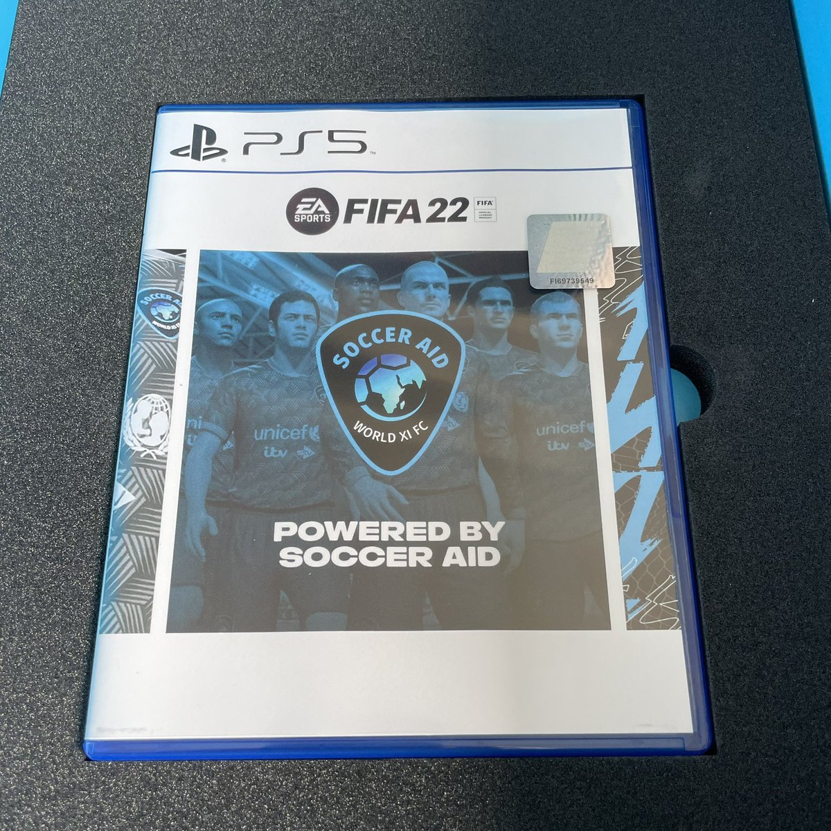 Thanks <a href="/socceraid/">Soccer Aid</a> @EASPORTSFIFA &amp; @electronicarts for this! ⚽️ 

Planning some exciting new content linked to #Fifa22 #SoccerAid that will look to support <a href="/UNICEF_uk/">UNICEF UK</a> so keep your 👀 peeled for more info. 

#gifted