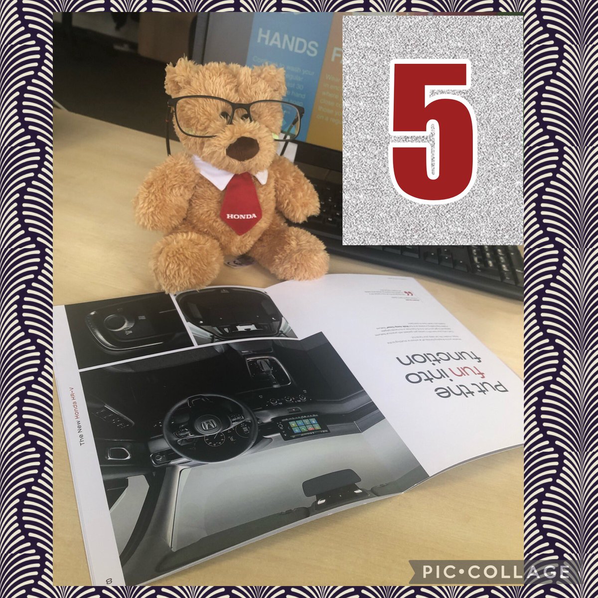 EmmaCooper2021's tweet photo. With only 5 days to go to the @MarshallHonda #Harrogate #HRV #ehev Event on Saturday 9th October, Honda Ted is excitedly reading up on the newest addition to the #Honda range 👌🏽
Don’t miss out on your chance to attend too! Call 01423 880077 to reserve your place📞 #customersfirst https://t.co/eN8FSalBou