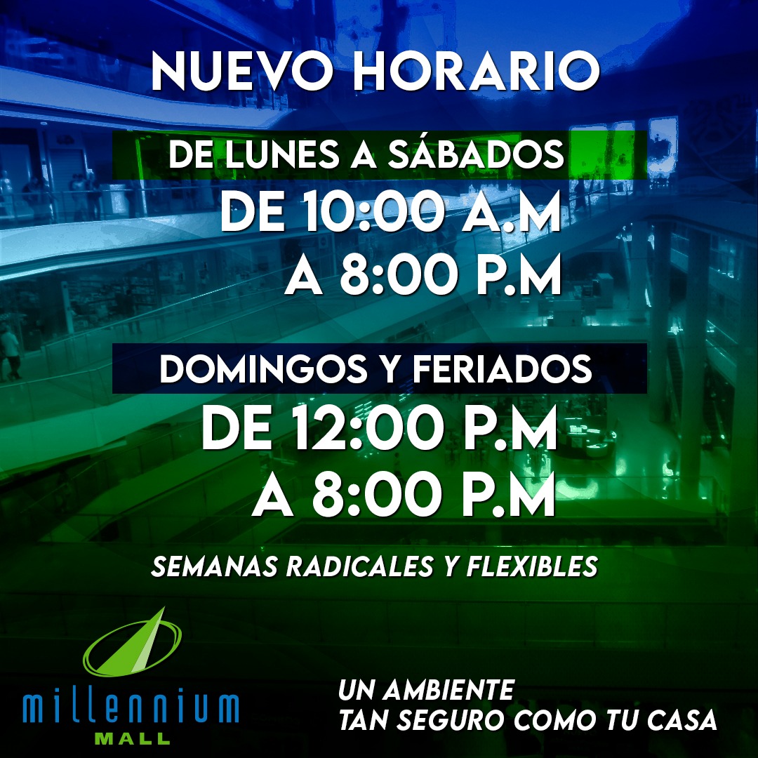 Esta semana comenzamos con toda la energía y queremos que nos visites, en nuestro nuevo horario de 10:00 am a 8:00 pm

#millenniummall #losdoscaminos  #horariodelasemana #lunesactivo  #iniciodemes #empezarlasemanaconactitud #diversion #teesperamos #caracas #venezuela