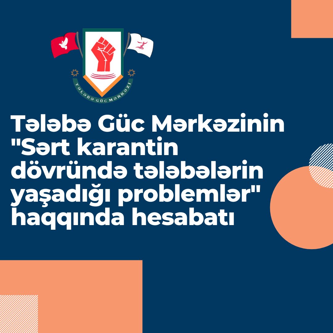 guc_tv's tweet photo. Tələbə Güc Mərkəzinin "Sərt karantin dövründə tələbələrin yaşadığı problemlər" haqqında hesabatı:

https://t.co/a4hMmiQGa6

#TələbəGücMərkəzi #GÜCTV https://t.co/X6Kow6HHZ5