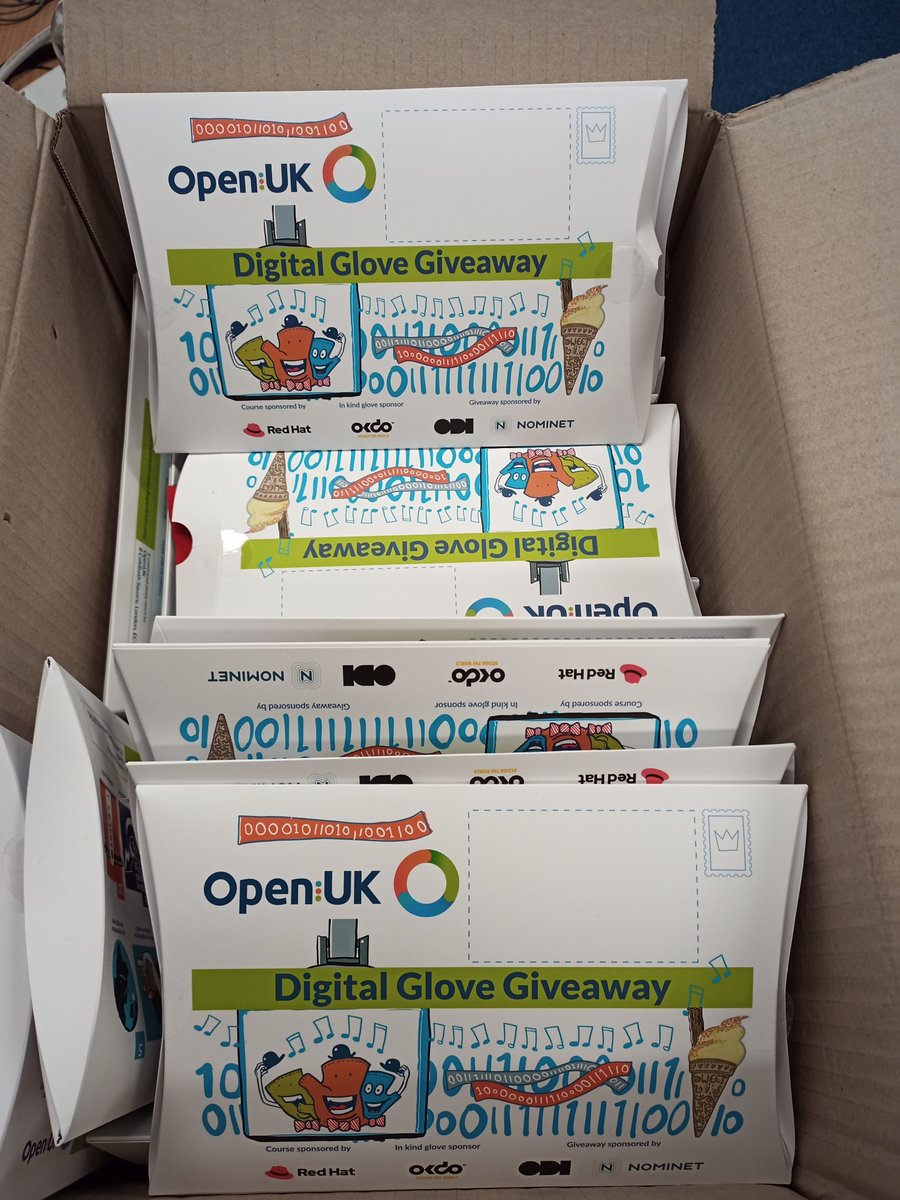 Look what arrived today! Thanks to @openuk_uk, Red Hat, Nominet and ODI. Just need to dig out the micro:bits...could do with a few more if you've got one?! 
@TheRoyalLatin 
#openkidscamp openuk.uk/openkidscamp