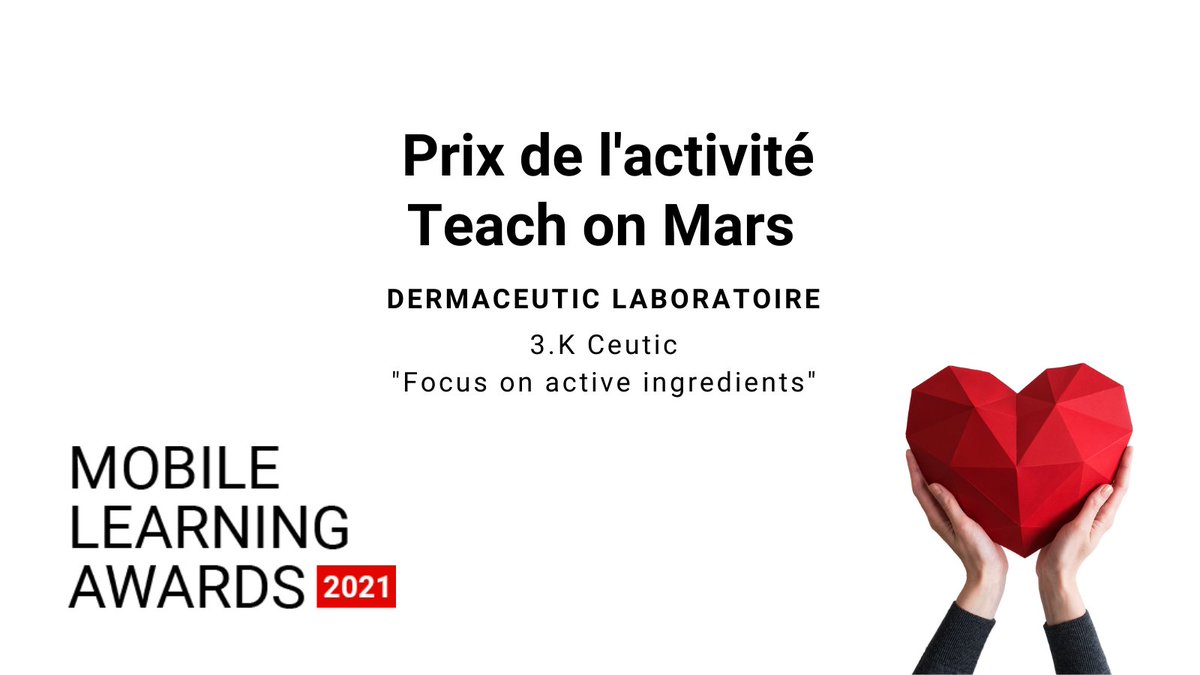 TeachonMarsfr's tweet image. (1/2) C&apos;est l&apos;heure des résultats des #MLA2021🏆 !
👏 Toutes nos félicitations aux lauréats et à tous les nominés. 🙌  Un grand merci aux membres du jury
Pour retrouver les nominés : hubs.ly/H0YHGw-0
Découvrez les lauréats des #MobileLearning Awards