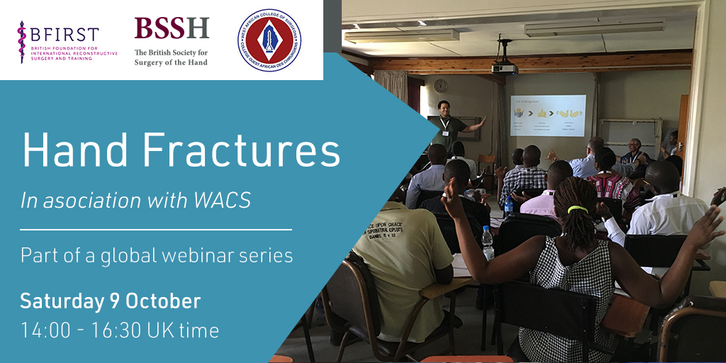 BFIRSTraining's tweet photo. The topic of focus for our next collaborative webinar is #HandFractures
This session aims to give delegates confidence in managing simple & complex fractures with simple anaesthetic & surgical & non-operative techniques
Register here👇
https://t.co/0uJrdX7jvs https://t.co/cFElY9iO1w