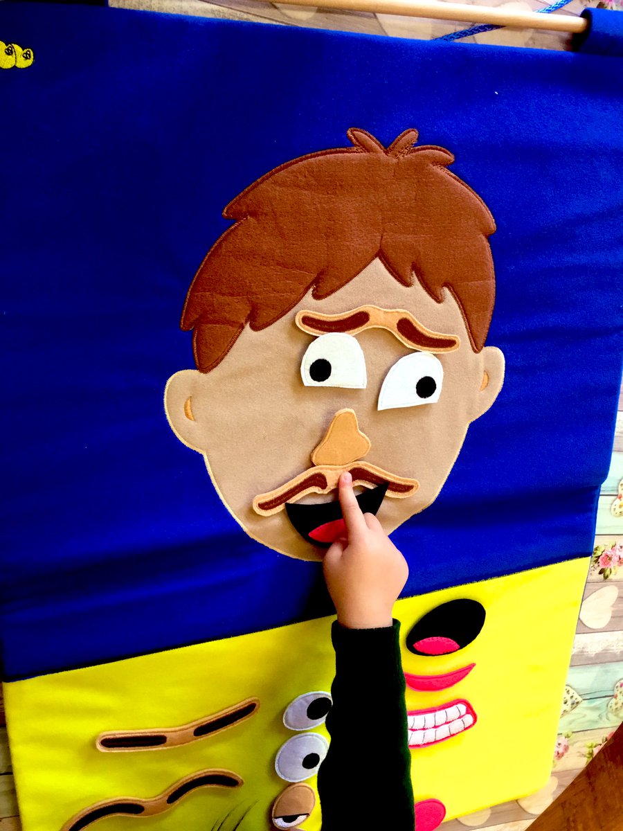 GoldfinchPrmry's tweet photo. Robin Class (Nursery) are learning to identify their emotions using Mr. Face. #emotions #allaboutme #Mrface https://t.co/wB8qavyg00
