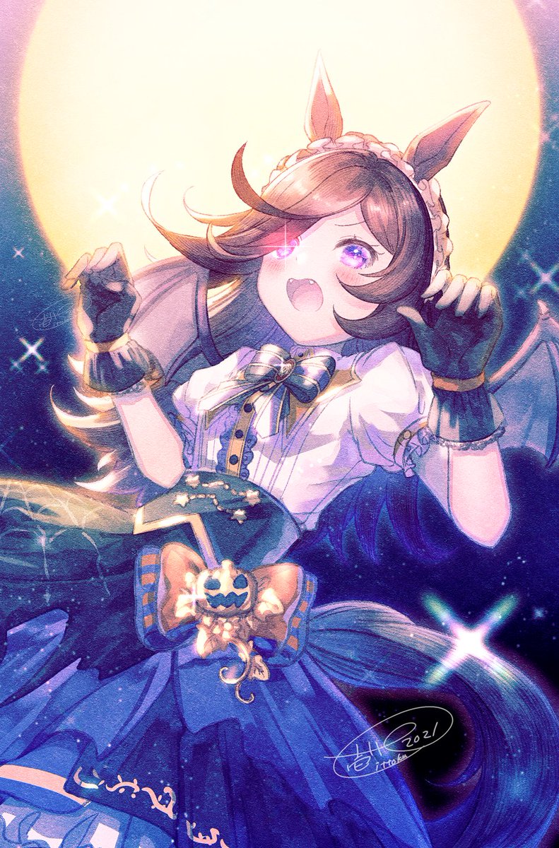 ウマ娘「ハロウィンライスシャワーちゃん🎃 #ウマ娘 」|壱十九 / illustratorのイラスト