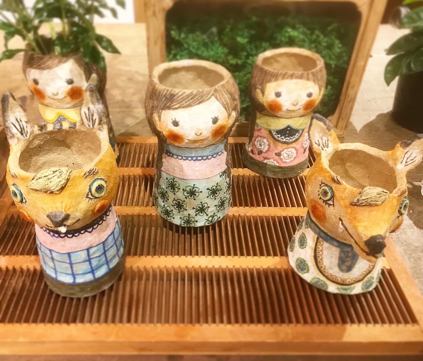 やきものHACCI　やきものはっち　さんマトリョーシカ置物 やきものHACCHI マトリョーシカ風リングケース やきものHACCI やきもの