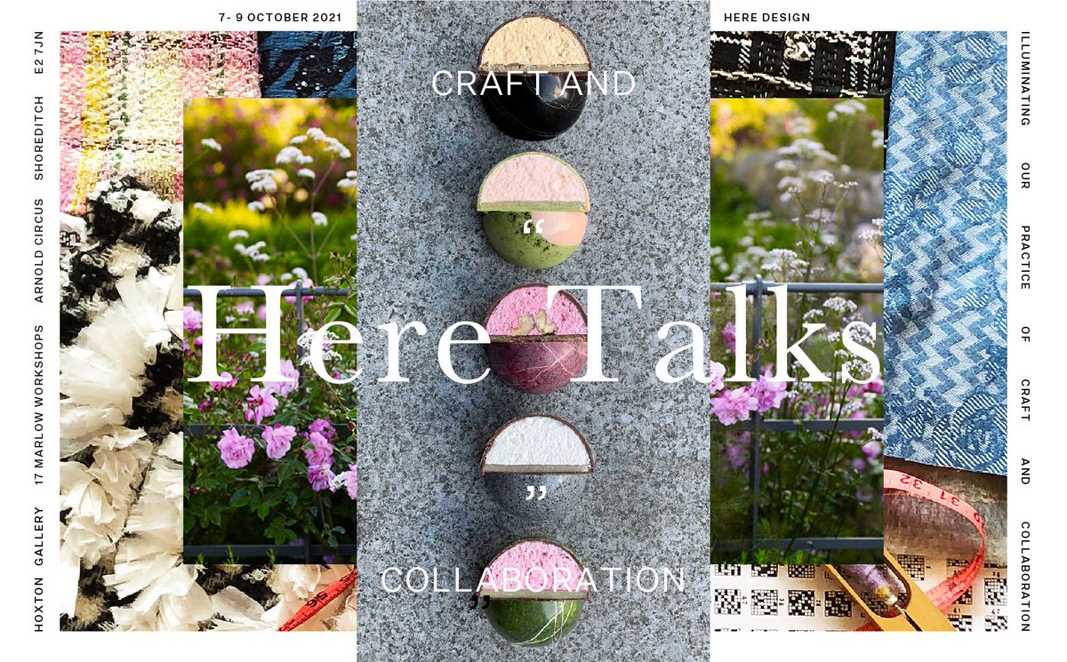 Free talks at HG by leading craftspeople between 6-9th October - illuminating the practise of craft and collaboration - programmed by Here Design for London Craft Week londoncraftweek.com/events/here-ta…