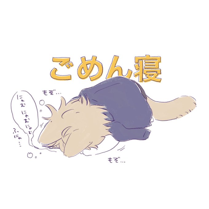※ちいさいし猫
主に玄関とかたまに廊下とか談話室の床に落ちてる「ごめん寝」状態のねこ
誰かさんを待ってる間に寝落ちして何かにゃむにゃむ言ってる 