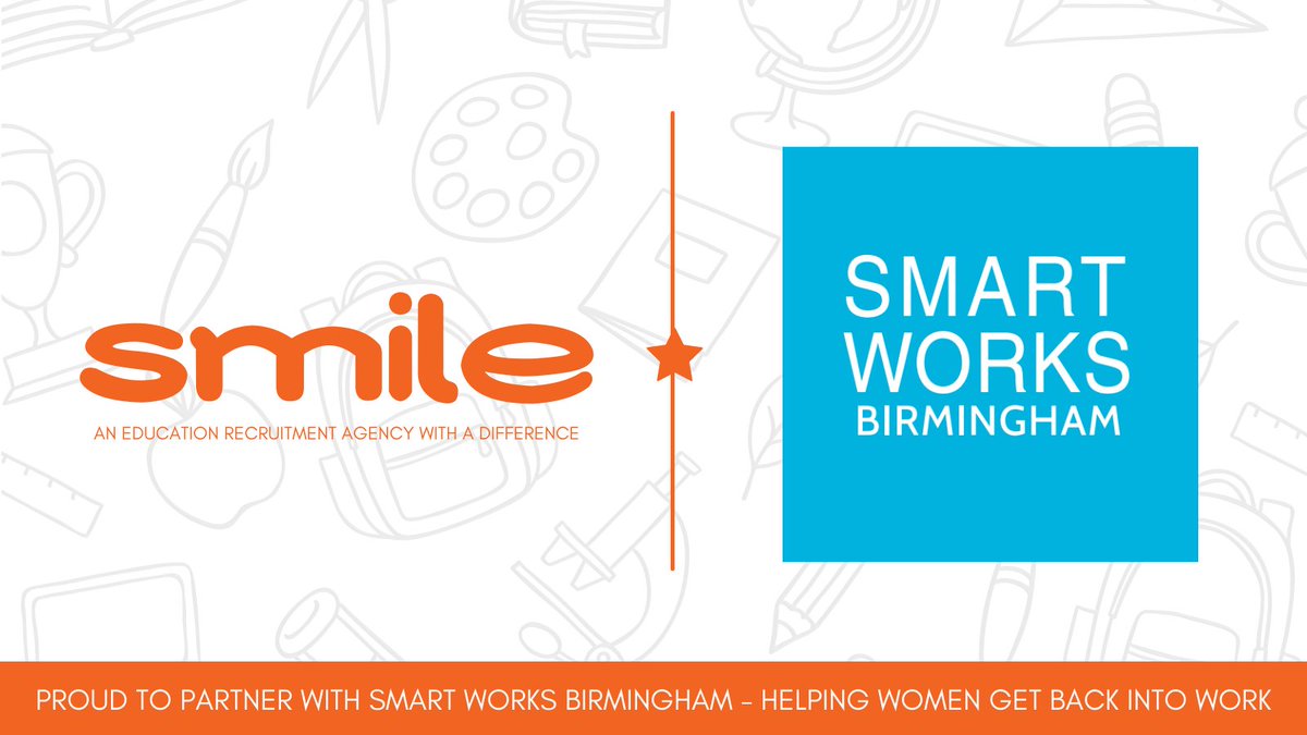 Smile_Education's tweet photo. We are so excited to announce our partnership with @smartworksbhm. 

Smart Works is a local charity that serves women across the Midlands, making sure they have the clothes, coaching and confidence to help them get the job. https://t.co/tz4C09YzYD