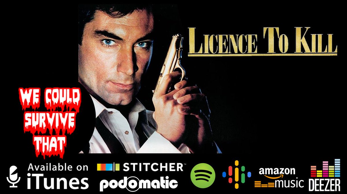 WeCouldSurvive's tweet photo. This week on the #podcast the "survival experts" watch #LicencetoKill the final #JamesBond007Movie for Timothy Dalton. Can they avoid being eaten by sharks and exploded in a pressure chamber?
#iTunes- https://t.co/AR1e60m11p

#Stitcher- https://t.co/f2D7T899n7 https://t.co/ywDVQh9NO1