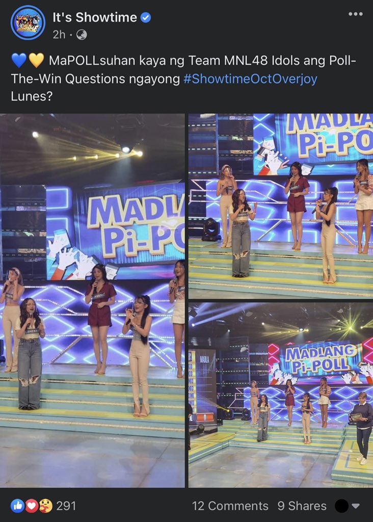 Princevader48's tweet photo. Support. ๐
MNL48 ON MadlangPiPOLL
#MNL48onItsShowtime
@mnl48official
#ShowtimeOctOverjoy
https://t.co/zSitPIrOWl
https://t.co/DWdrkLCD9b
https://t.co/seVrPYoab6 https://t.co/da5PJWAPRt