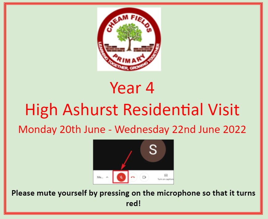 CFPSchool's tweet photo. Year 4 Parents: don't worry if you missed our virtual parent meeting about our High Ashurst Residential in June - the slides and recording have been sent via email. #Learning #Excellece #Opportunity https://t.co/X6yvQFVa8r