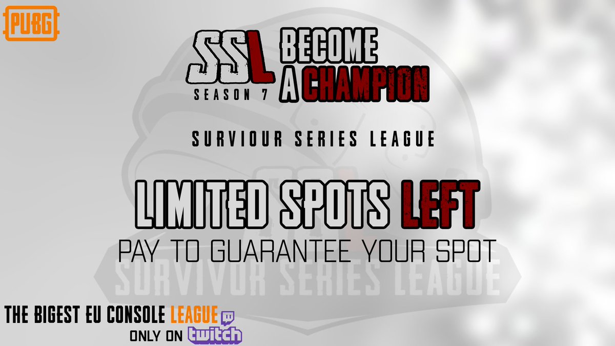 The biggest &amp; most competitive league on console starts a week today!

If you think your team can become the next SSL champions then get signed up for S7 we have limited spaces left so join the discord &amp; sign up today why you waiting! 👀🏆 #BecomeAChampion
discord.gg/kRwkw3cYQC