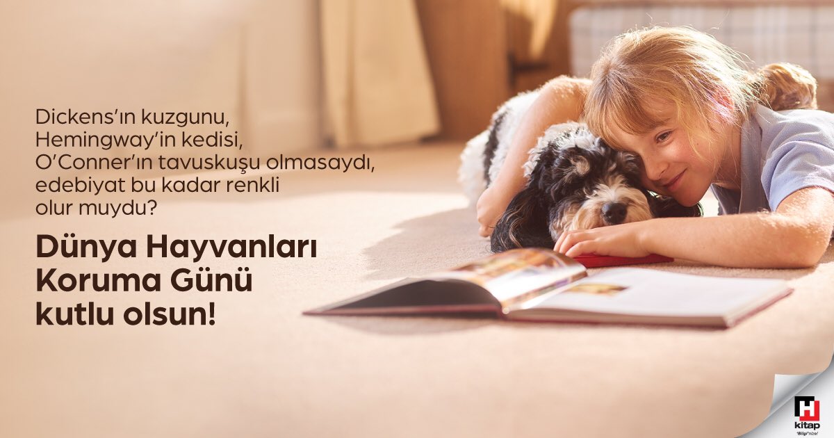 hurriyetkitap_'s tweet photo. Onları sevdiğimiz kadar korumak ve yaşam haklarına saygı duymak da insan olmanın gereği. Bu dünyayı birlikte paylaştığımız hayvan dostlarımızla ilgili farkındalığımızın artması umuduyla 4 Ekim Dünya Hayvanları Koruma Günü kutlu olsun…

#HürriyetKitap #HayvanHakları https://t.co/2PlhnJ2Te9