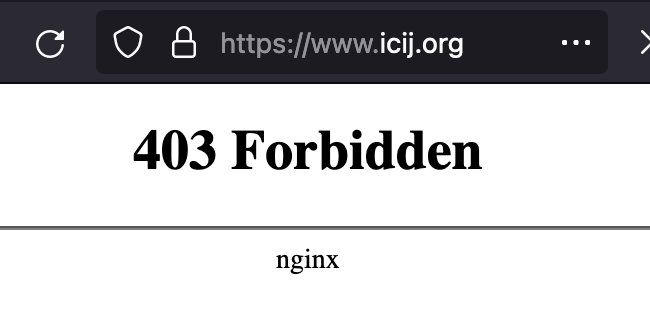 OpenPopStar's tweet photo. @ICIJorg your website is unavailable #403 - is there any #torrent source or #mirror with the raw #data? #PandoraPapers https://t.co/cx0vHWQelT