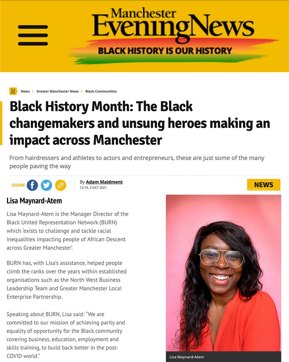 STYLISA's tweet photo. Big thanks to @AdamMaidment for featuring me in this @MENnewsdesk article about Black changemakers and unsung heroes making an impact across #Manchester.
https://t.co/x8bYz2yh3Y https://t.co/MhxaYuXsM3