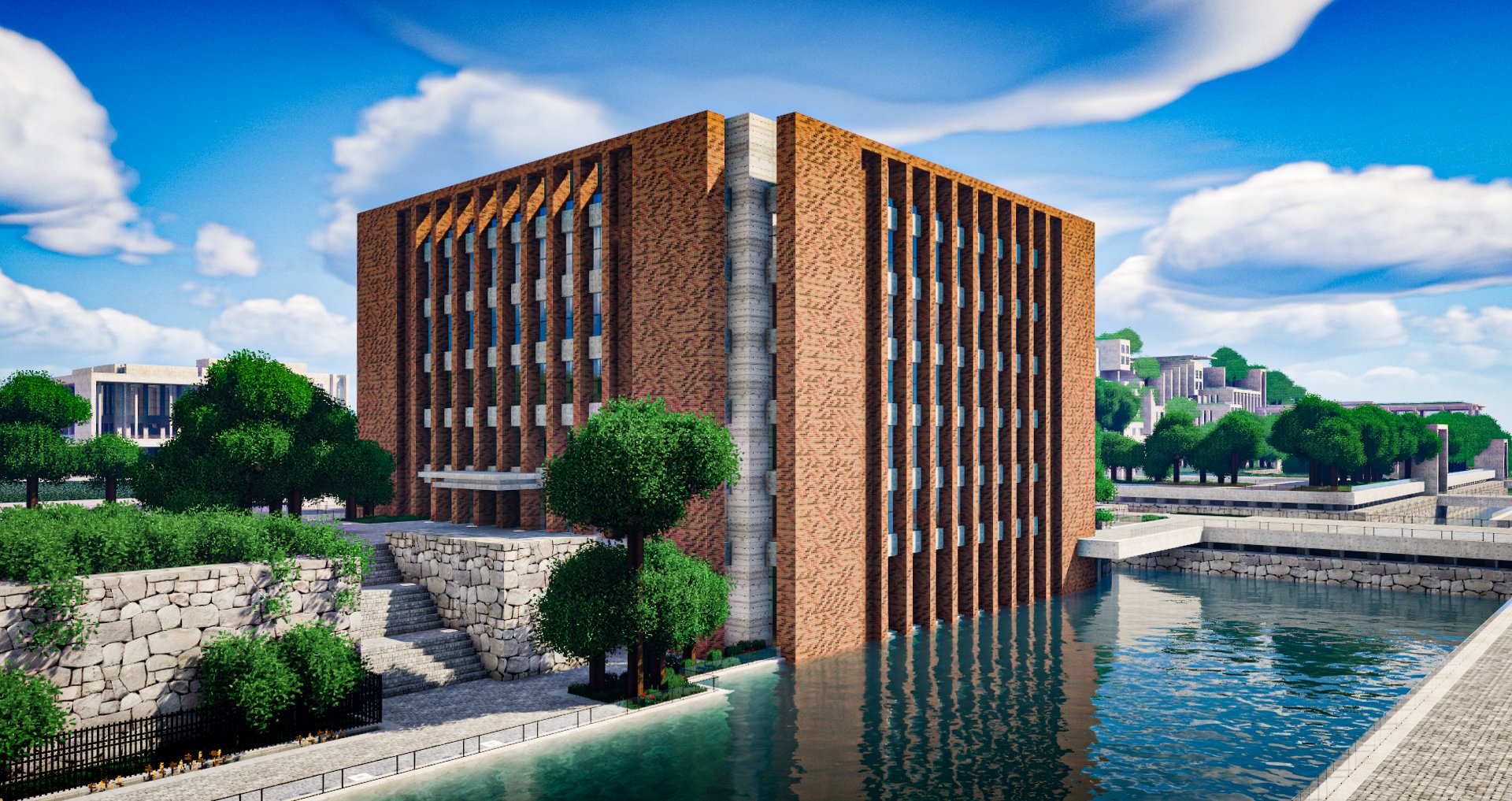 Aoi Rc造7階建て町役場前公立図書館 保守的な外観とは対象的な7層吹き抜けの大空間のある図書館 マインクラフト Minecraft Minecraft建築コミュ マイクラ建築 Minecraftbuilds T Co Jfv62ewlkh Twitter