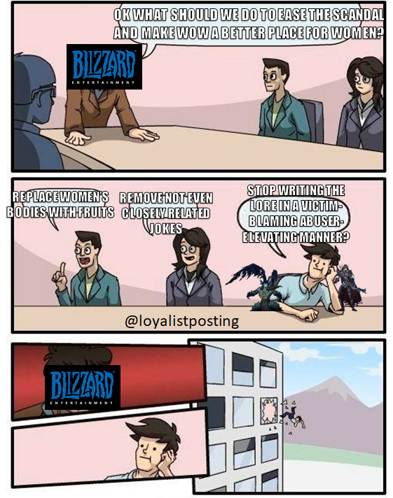 loyalistposting's tweet photo. "Just treat Sylvanas like shit, she is eViL! sHe dEsErVeD iT! 🤬" #Warcraft #worldofwarcraft https://t.co/mzMyZHFvm6