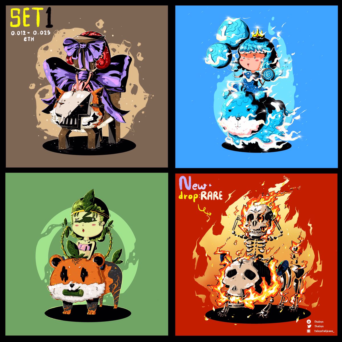 thaloyssulubloo's tweet photo. New drop set1, my collection and rare item set1🔥🔥🔥
https://t.co/gUsWZ82BG4
#NFTs #dropcollection #newdrop #openseanfts #opensea #NFTTHAILAND https://t.co/JqTmPxKleL
