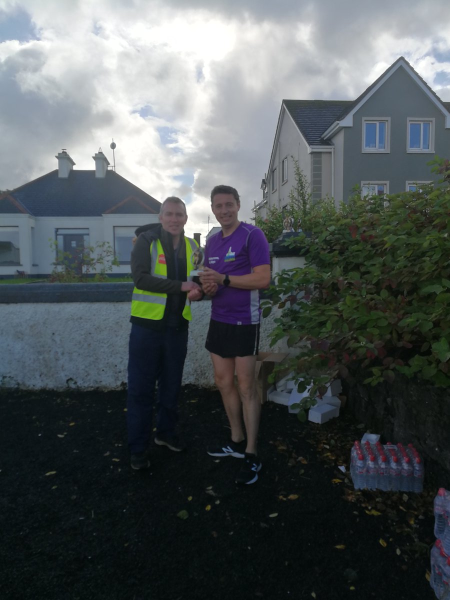 hey_dec's tweet photo. Tired but still buzzing after coming home first with a new PB at the Enniscrone half marathon yesterday. 😊
Thanks to everyone for the support and to the @countysligomarathon for a super event! https://t.co/FlZbjU2vHU