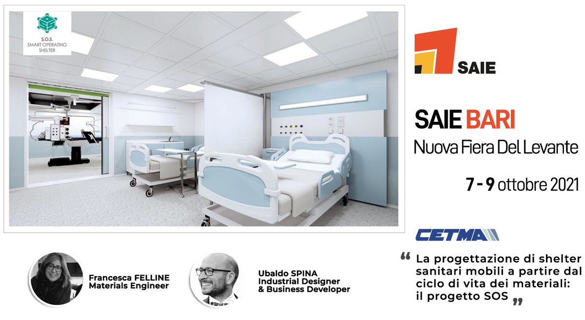 CETMA al #SAIE Bari nel workshop <a href="/ENEAOfficial/">ENEA</a> su riqualificazione energetica e progettazione efficiente tramite materiali sostenibili 
Registrazione all’evento 
bit.ly/3uH708T

#SAIE #CETMA #sostenibilità #materiali #workshop #decarbonizzazione #riqualificazione