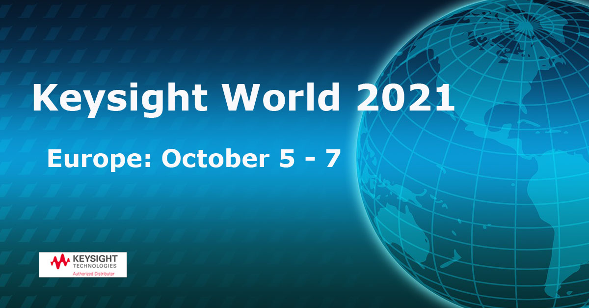 Keysight World vom 5. bis 7. Oktober. Vorträge zu den Themen „Zukunft der Konnektivität“, „digitale Transformation“ und „Sicherheit in einer vernetzten Welt“.  Anmeldung hier keysight.com/de/de/events/k…
