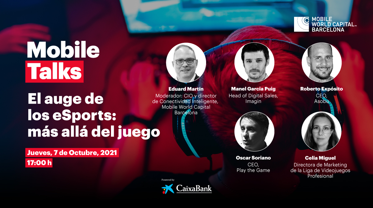 PatronalCecot's tweet image. Com a col·laboradors de la @MWCapital 📲El 7/10 a les 17h ens unim al seu debat en streaming #MobileTalks “L'auge dels eSports: més enllà del joc”. 
Debatrem sobre aquest nou fenomen i analitzarem com serà el seu creixement en el mercat actual.
mobileworldcapital.com/agenda/auge-es…