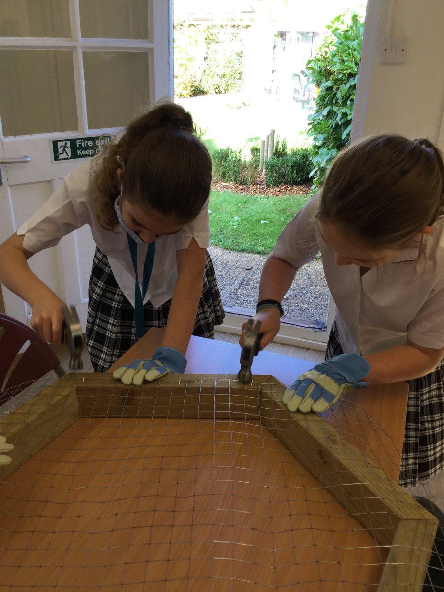 PipersPrep's tweet photo. Learning new skills in #PipersForest, the bug hotels are coming on a treat! #PipersYear5 and #PipersYear6 https://t.co/djkoU7uEo0