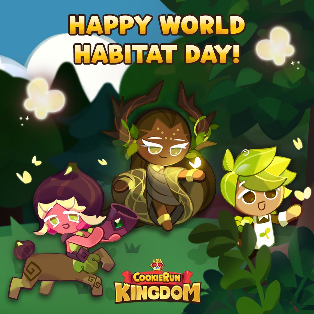 CRKingdomEN's tweet photo. Today is World Habitat Day. Let's make the world a better place for every Cookie. 🌱 https://t.co/Wi5WBbGEyp