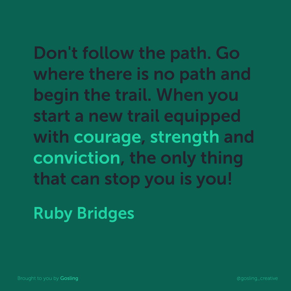 In celebration of #BlackHistoryMonthUK , we share those who have had an impact on enabling a more enlightened, innovative, and better society. ✊🏾

This week: #RubyBridges. Illustration by Gosling Creative.

#blacklivesmatter #blm #blackhistory #inspirationalquotes #illustration