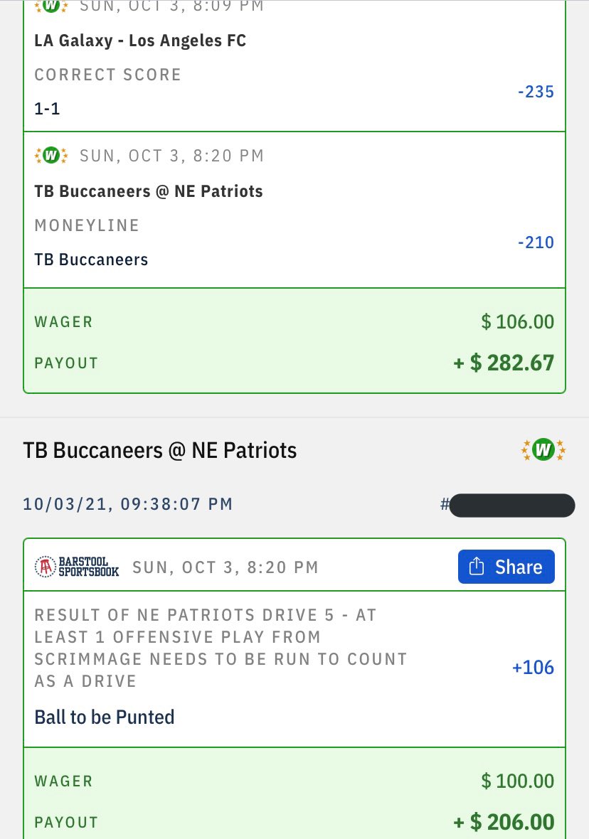 BeatTheOddsPod's tweet photo. I’m not proud of my behavior but I couldn’t have nothing on TB12 homecoming lmao
The first one is hilarious cuz NE acted like they were going on 4th then ran out their punt team.
The next one was #BTOUnderMethod wit TB comin back to win.
Lmao really on to week 5!
#GamblingTwitter https://t.co/yshPi8LqJK