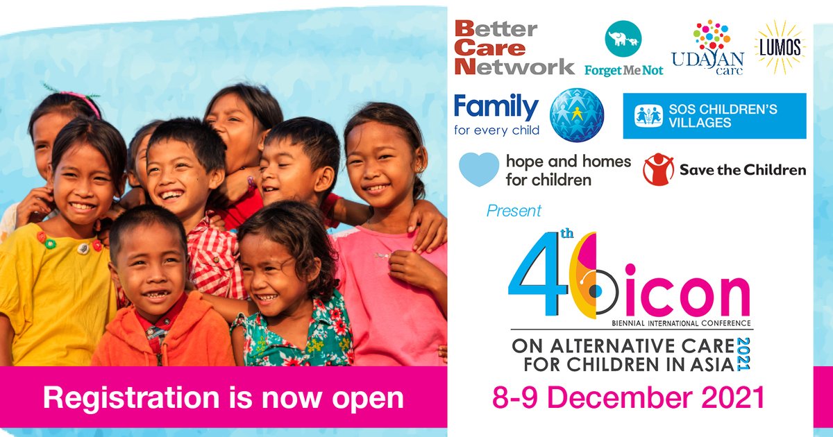 Register now for #BICON2021 and join this first of its kind regional forum to discuss ways in which organisations and countries can collaborate to strengthen the rights of children in Asia without preventing family separation. BICON.Asia