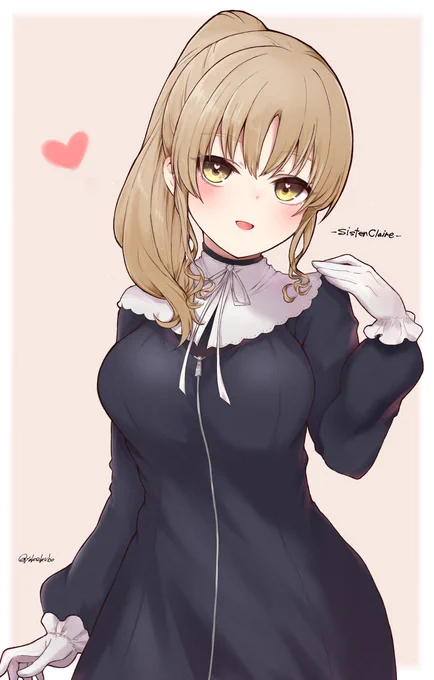 クレアさんお誕生日おめでとうございます去年描いたイラストリメイクしてみました～BDライブとても素敵でした#描いたよクレアさん  #シスター・クレアの誕生日2021 
