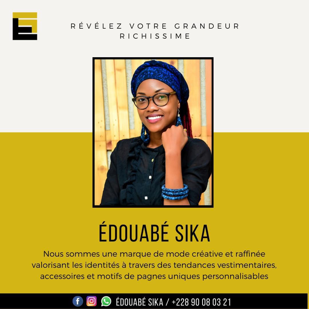 sika_edoh's tweet photo. Hello Ladies and Gentlemen😌!

Comment trouvez-vous la collection GANBRACIA de notre marque d’accessoire *Tovo* 😎👉🏾👉🏾https://t.co/t1nfyt40Ue

#EDOUABE_SIKA
#Révélez_votre_grandeur_richissime ! https://t.co/3RjyNpLuFd