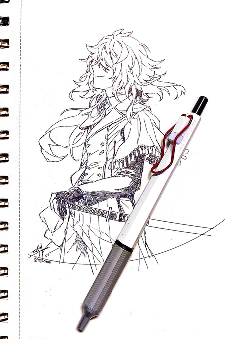 極細のボールペンを買ったので試し描きらくがき 