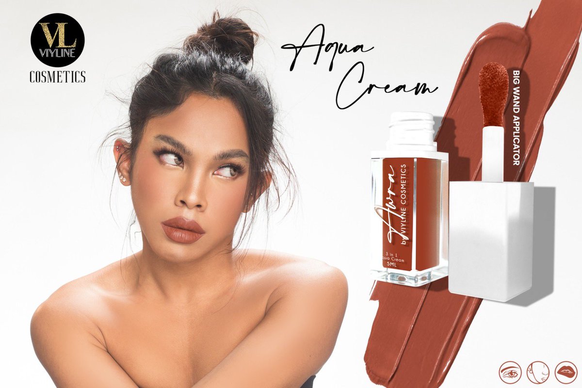 viyline's tweet photo. Aqua Cream Shade of Awra 🖤

It is a 3-in-1 product that magnifies the beauty of your Eyelid, Cheeks and Lips. Also, has a unique big wand applicator so you can blend &amp; glide it easily with the consistency of Aqua Cream. 

A Q U A  C R E A M  x  A W R A 

Available Oct 31 | 7PM https://t.co/74lOQWIYQh