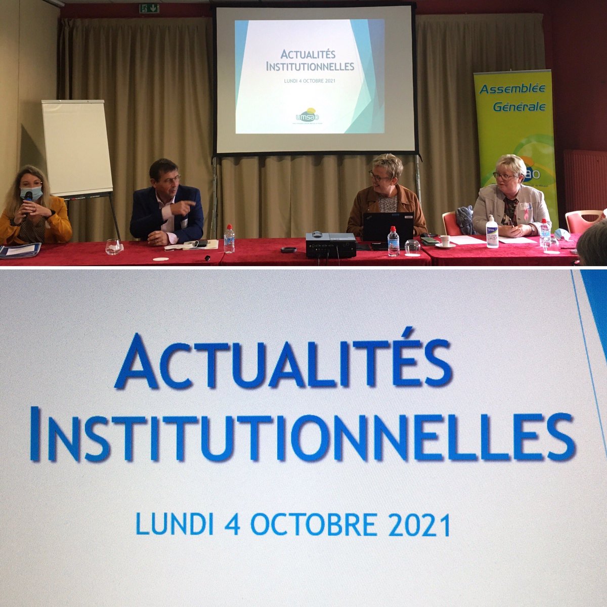 A l’assemblée générale de l’<a href="/UMSAO_MSA/">UMSAO</a> Actualités Institutionnelles par nos administrateurs centraux <a href="/GautierAnne1/">Anne Gautier</a> <a href="/bernardsimon29/">Bernard SIMON</a> <a href="/IsabelleDESPRE3/">Isabelle DESPREAUX</a> <a href="/BarbeauBeatrice/">Béatrice BARBEAU</a> LA séquence très attendue :Tout ce que vous avez voulu savoir sur la <a href="/msa_actu/">La MSA</a> sans avoir à le demander ! <a href="/lebimsa/">le bimsa</a>