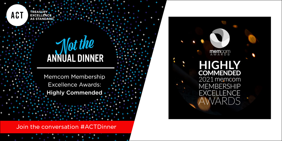 actupdate's tweet photo. We are proud to have been recognised at the Memcom Membership Excellence Awards last week. We were Highly Commended in the 'Best Virtual Event of the Year - Best Celebration Event' category for our NOT the Annual Dinner! #virtualevent #memcomawards #ACTDinner https://t.co/t1FCD1enqq