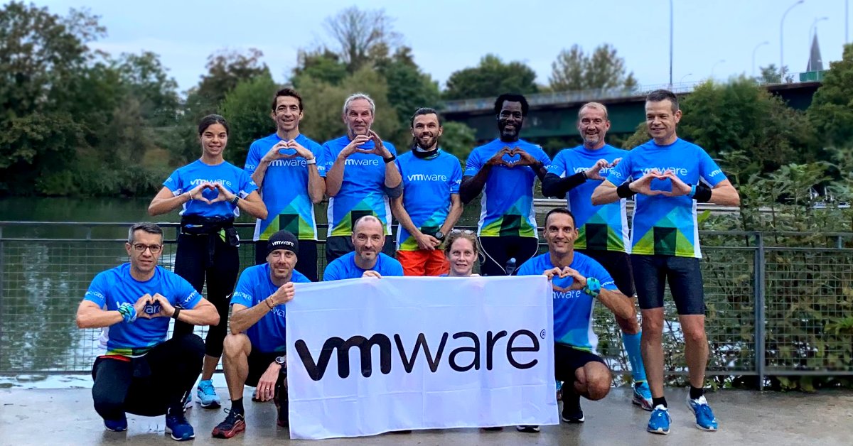 VMware_Fr's tweet photo. L'évènement sportif et solidaire @LaCourseduCoeur approche, notre équipe a passé le week-end à se préparer. 🏃

Découvrez-en plus sur cette initiative et comment soutenir le don d'organes 👉https://t.co/zvdiY02Qlj https://t.co/UvQWHSId2O