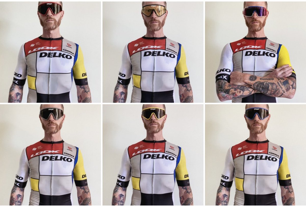 Sean_Sako's tweet photo. Bring Back The Eighties 

🔴🟡⚪️🔵

@lookcycle • @oakley 

#rideyourdream #teamoakley 

https://t.co/JBOpVwGfws https://t.co/DZowrBdb9G