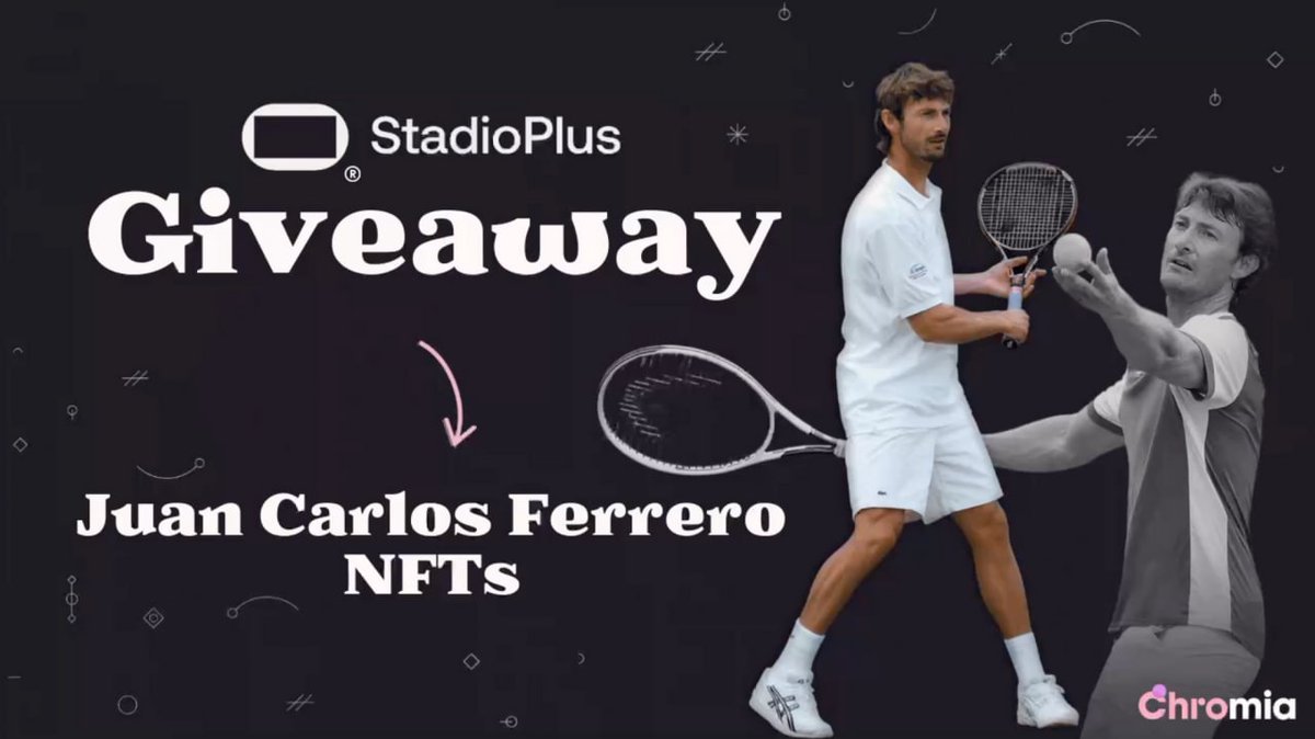 ChromiaSpanish's tweet photo. Nos unimos a @stadioplus para sortear 2 NFTs de la nueva colección de @juankiferri 
👍 Cita este tweet respondiendo: ¿Qué es lo que más te gusta de #StadioPlus?
👍 Incluye los HG #Chromia #JuanCarlosFerrero #StadioPlus
👍 Rellena el formulario https://t.co/QasvJJnDko

¡SUERTE! https://t.co/fSMBCB4vek