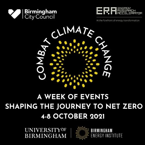 This week we are hosting a series of events to raise awareness, share ideas and discuss what we can do to combat #ClimateChange. Join us on our journey to accelerate towards a #NetZero economy. Find out more and get involved: birmingham.ac.uk/research/energ…
