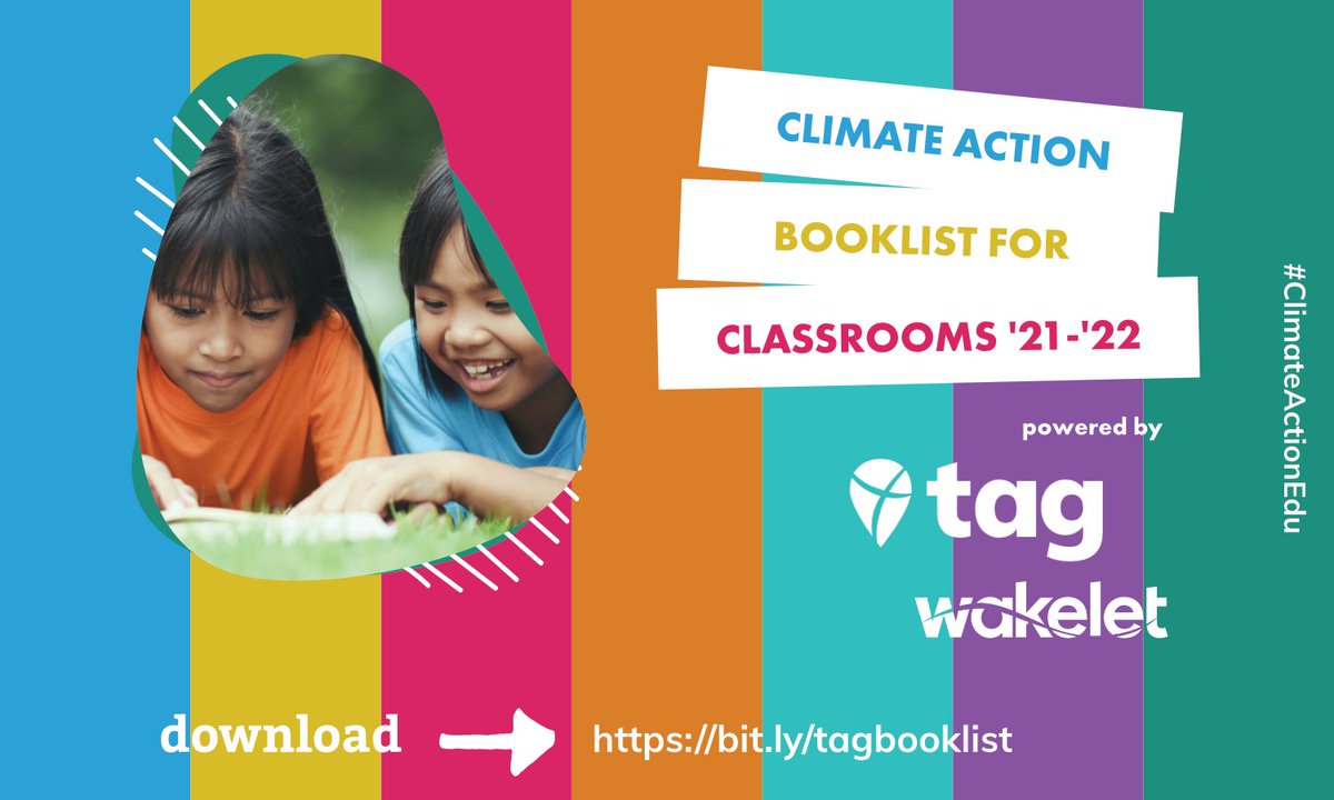 The Climate Action Booklist for Classrooms is here! 📚 +150 books for classrooms and PreK-Adult readers 📚 Curated by a global team of educators 📚 FREE! Offered by @TakeActionEdu and @wakelet ➡️ bit.ly/tagbooklist #ClimateActionEdu #WakeletWave